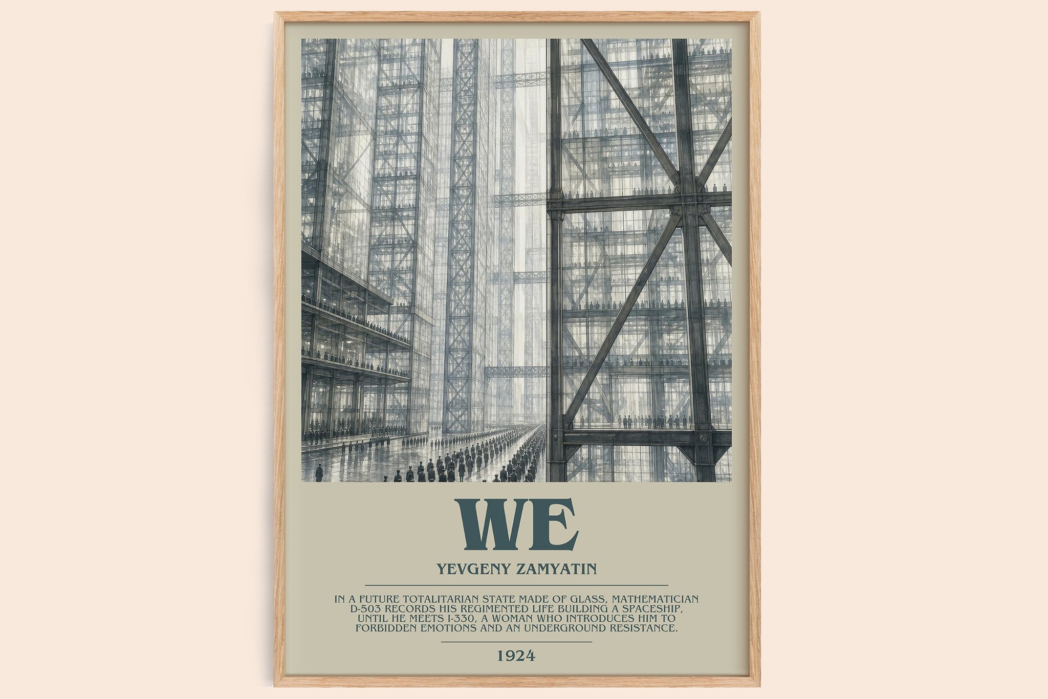 We Bookish Wall Art by Yevgeny Zamyatin