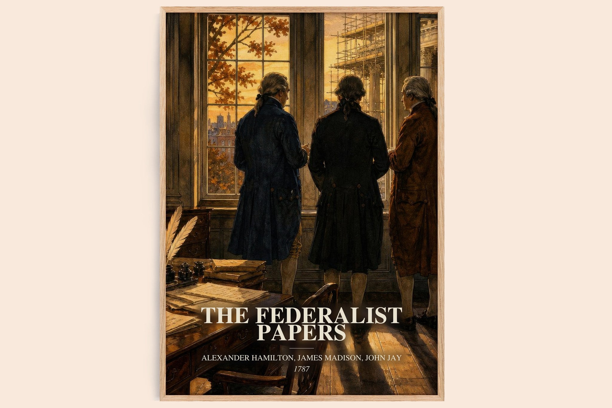Federalist Papers Book Watercolour Illustration by A. Jay