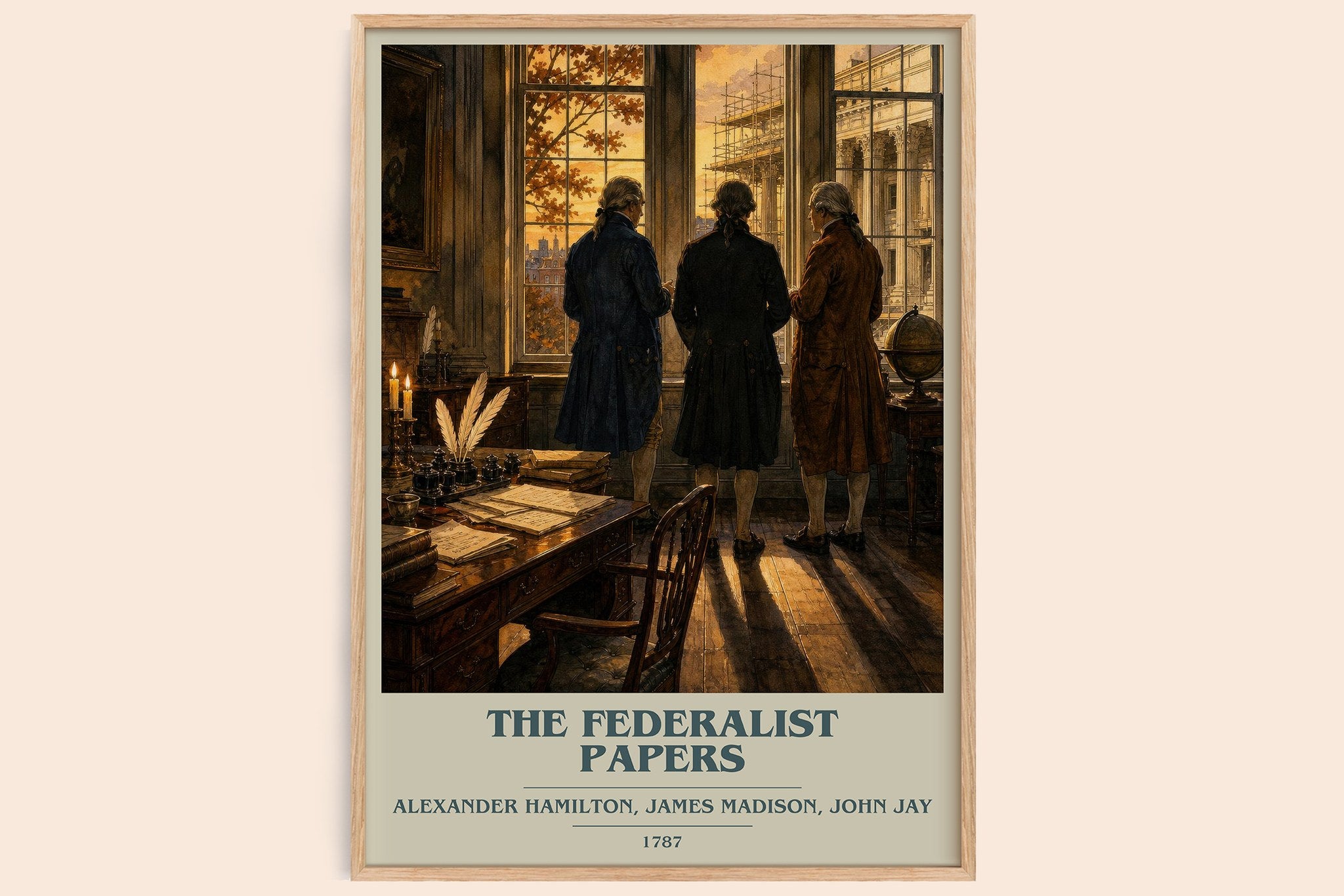 Federalist Papers Book Cover Poster by A. Jay
