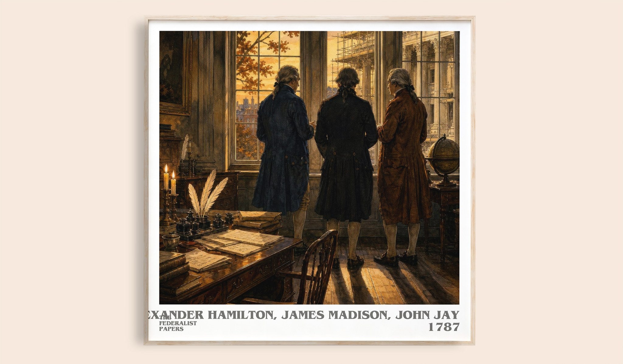 Federalist Papers Literary Art Print by A. Jay