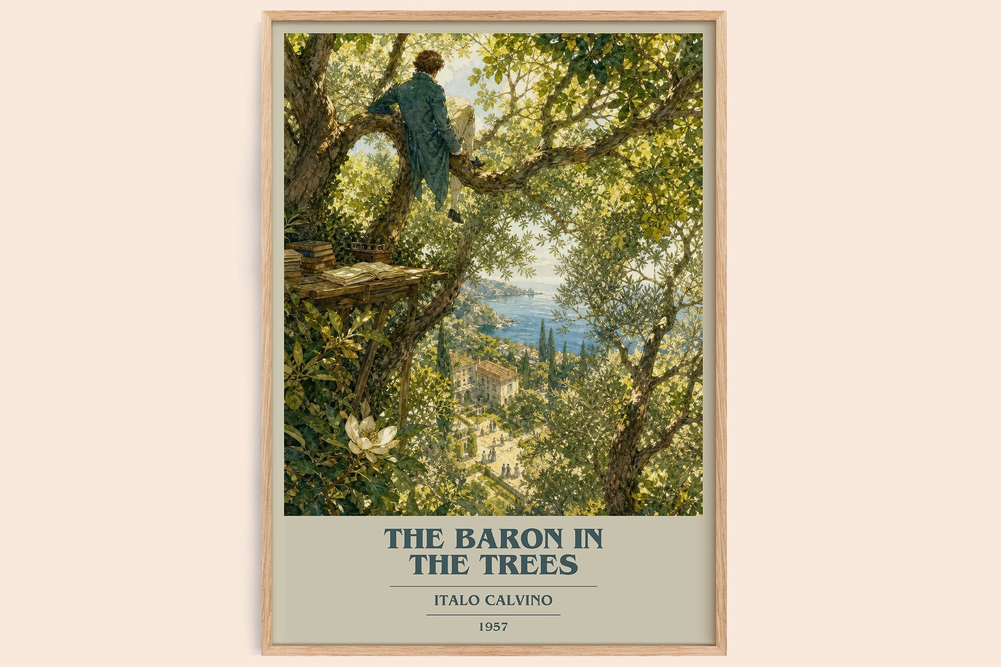 The Baron in the Trees Book Cover Poster by Italo Calvino