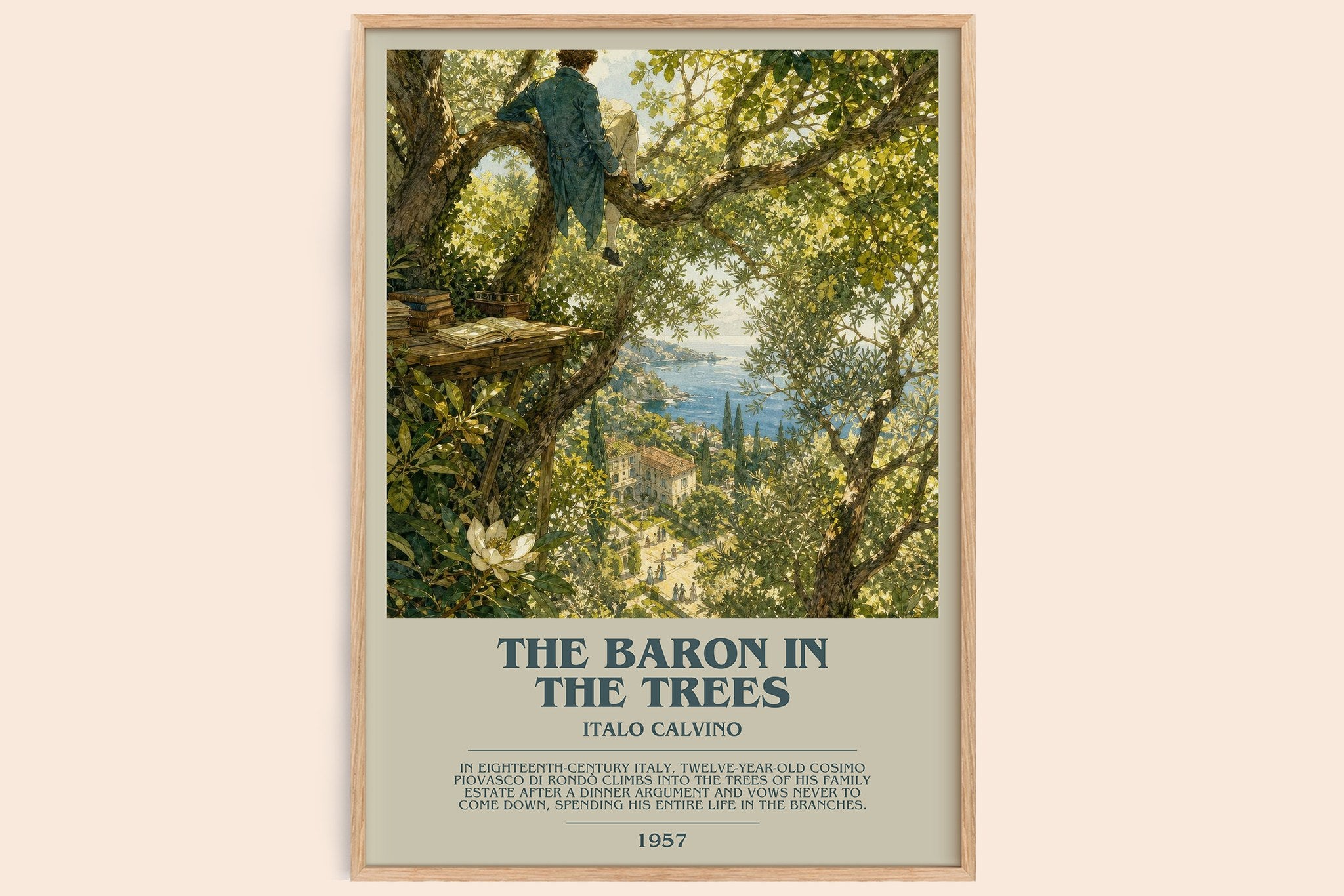 The Baron in the Trees Bookish Wall Art by Italo Calvino