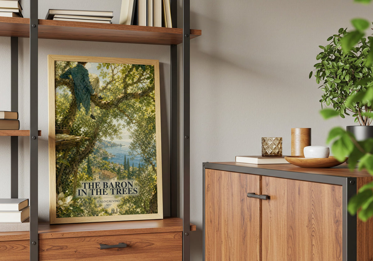 The Baron in the Trees book watercolour illustration paper finish options – matte satin gloss