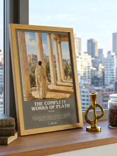 The Complete Works of Plato bookish poster colour and style options – Plato book art