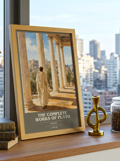 The Complete Works of Plato book cover poster colour and style options – Plato book art