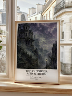 The Outsider And Others book cover poster colour and style options – H. P. Lovecraft book art