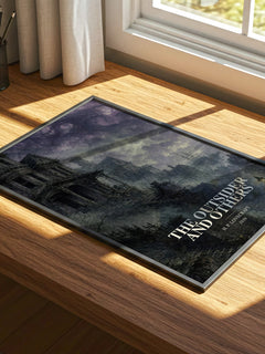 The Outsider And Others watercolour book poster framed on wall – horror wall art