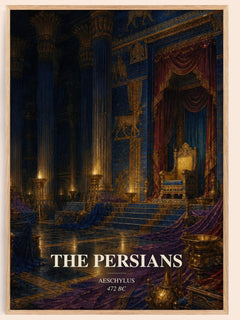 The Persians watercolour book poster by Aeschylus – framed literary art print
