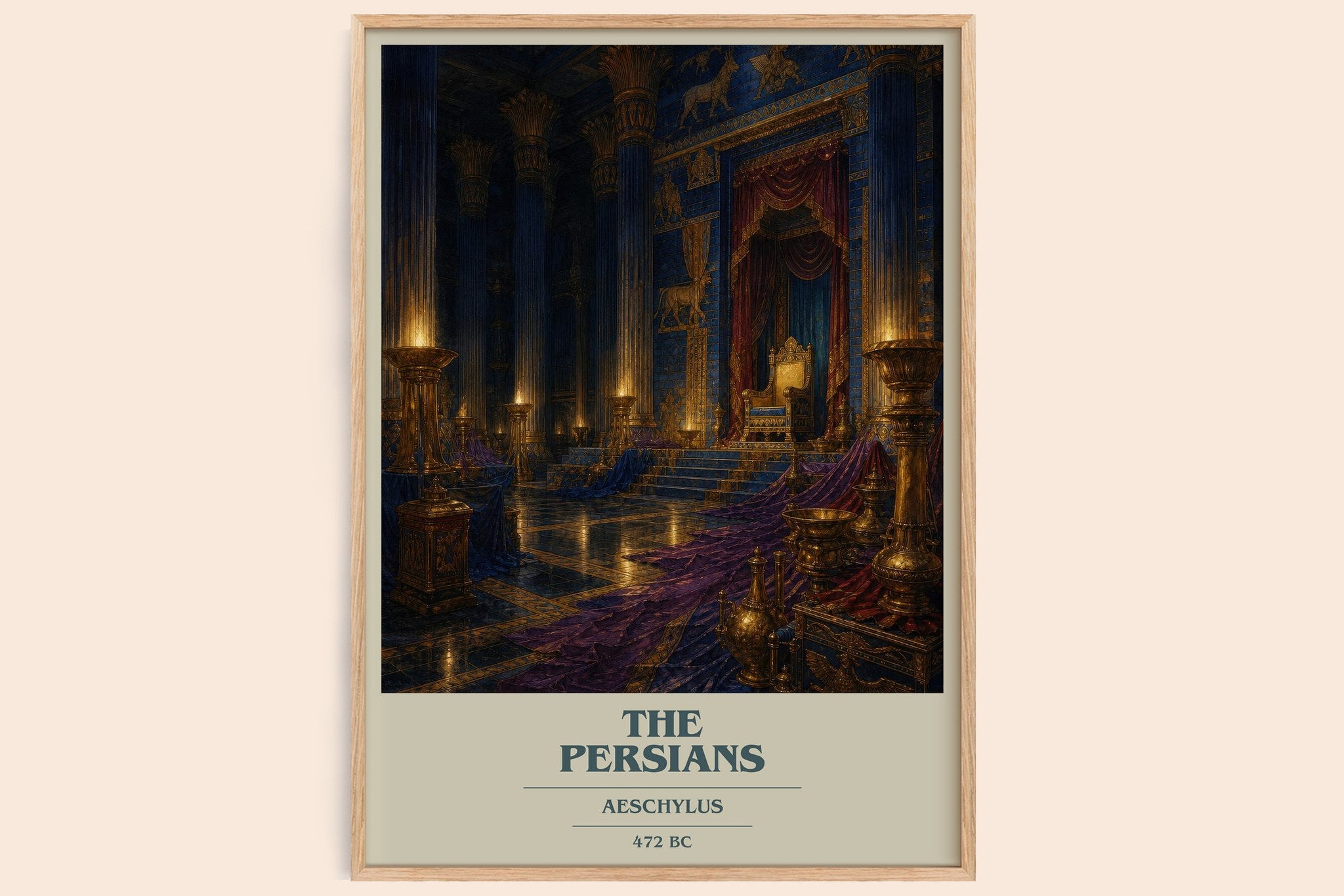 The Persians Book Cover Poster by Aeschylus