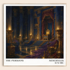 The Persians literary book poster by Aeschylus – framed literary art print