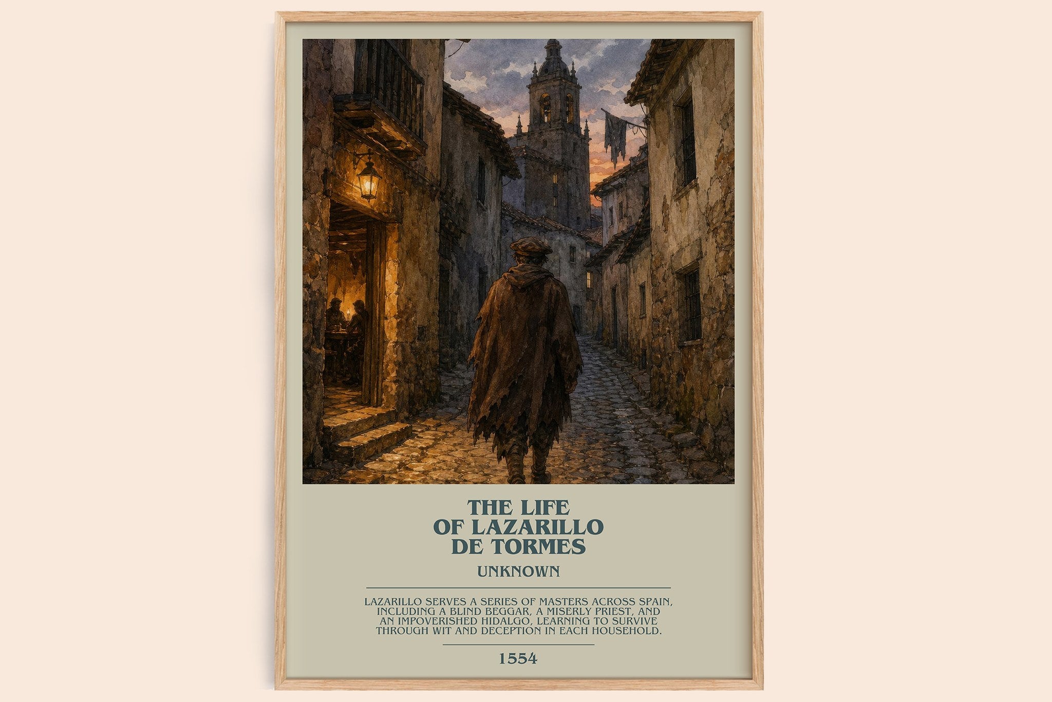 The Life of Lazarillo de Tormes Bookish Wall Art by Unknown