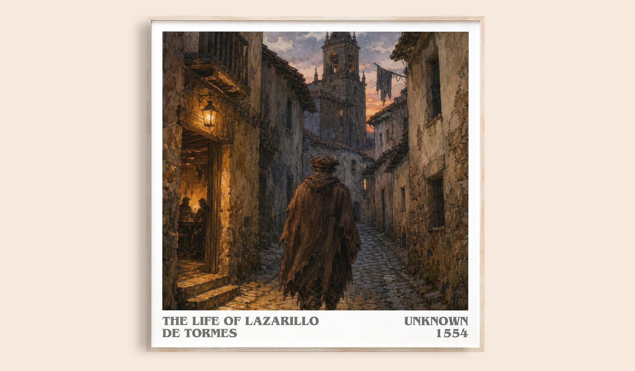 The Life of Lazarillo de Tormes Literary Art Print by Unknown