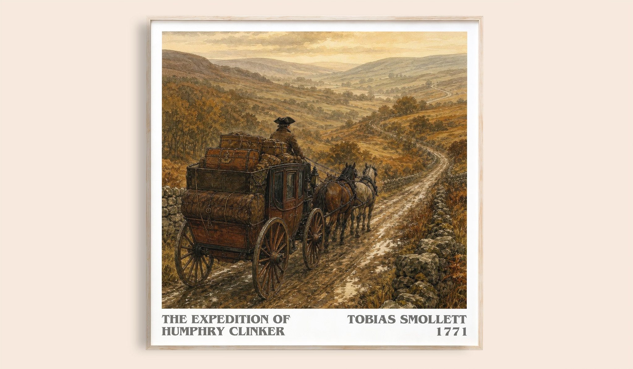Expedition of Humphry Clinker Literary Art Print by Tobias Smollett