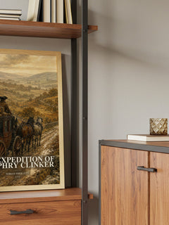 The Expedition of Humphry Clinker book watercolour illustration paper finish options – matte satin gloss