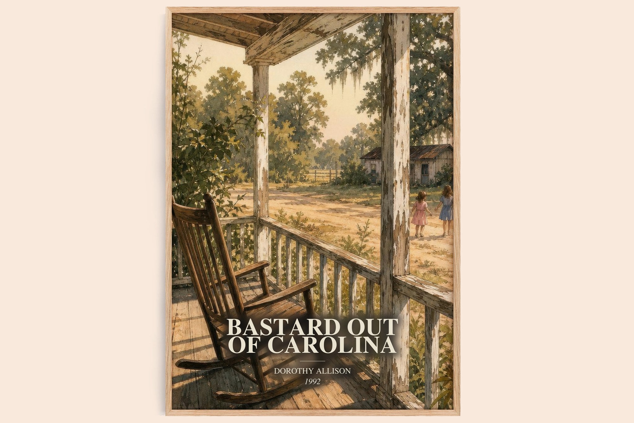 Bastard Out of Carolina Book Watercolour Illustration by D. Allison