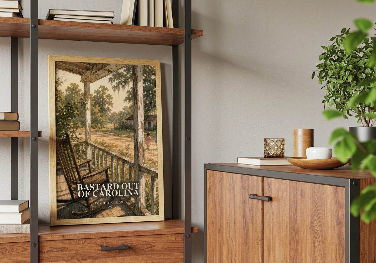 Bastard Out of Carolina book watercolour illustration paper finish options – matte satin gloss