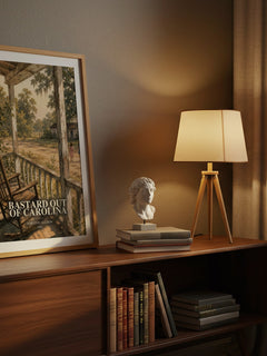 Bastard Out of Carolina watercolour print on bookshelf – Dorothy Allison fan gift
