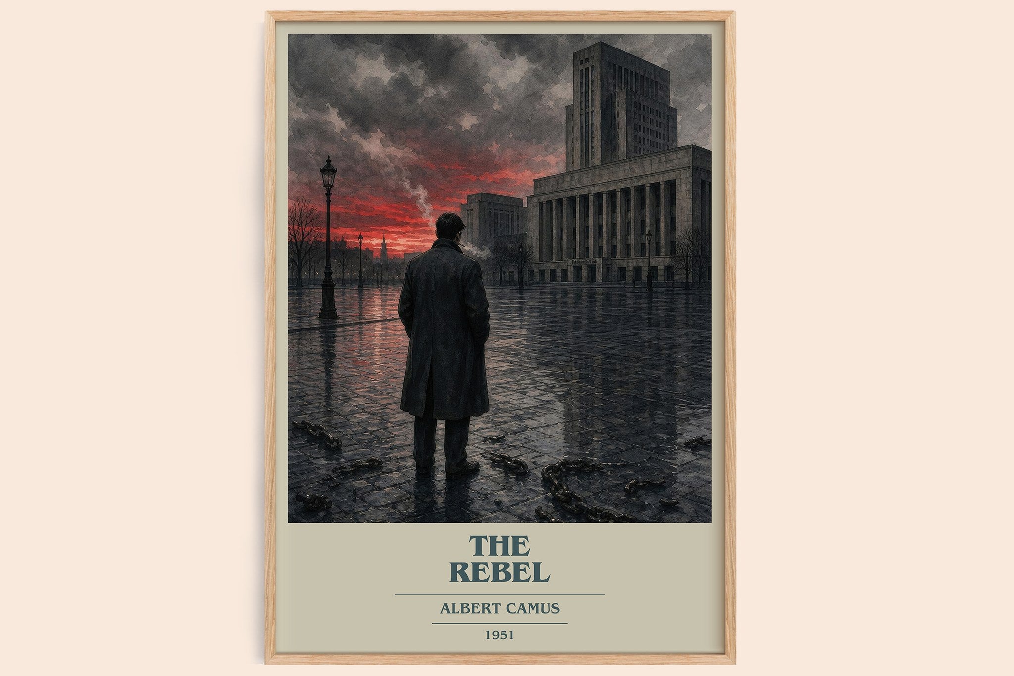 The Rebel Book Cover Poster by Albert Camus