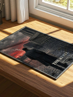 The Rebel watercolour book poster framed on wall – philosophy wall art