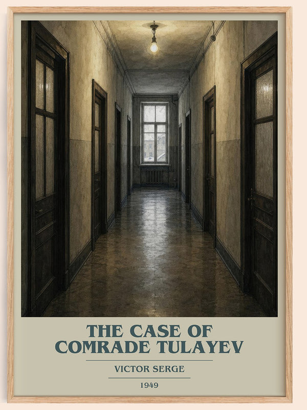 The Case of Comrade Tulayev book cover book poster by Victor Serge – framed literary art print