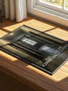 The Case of Comrade Tulayev watercolour book poster framed on wall – literary fiction wall art