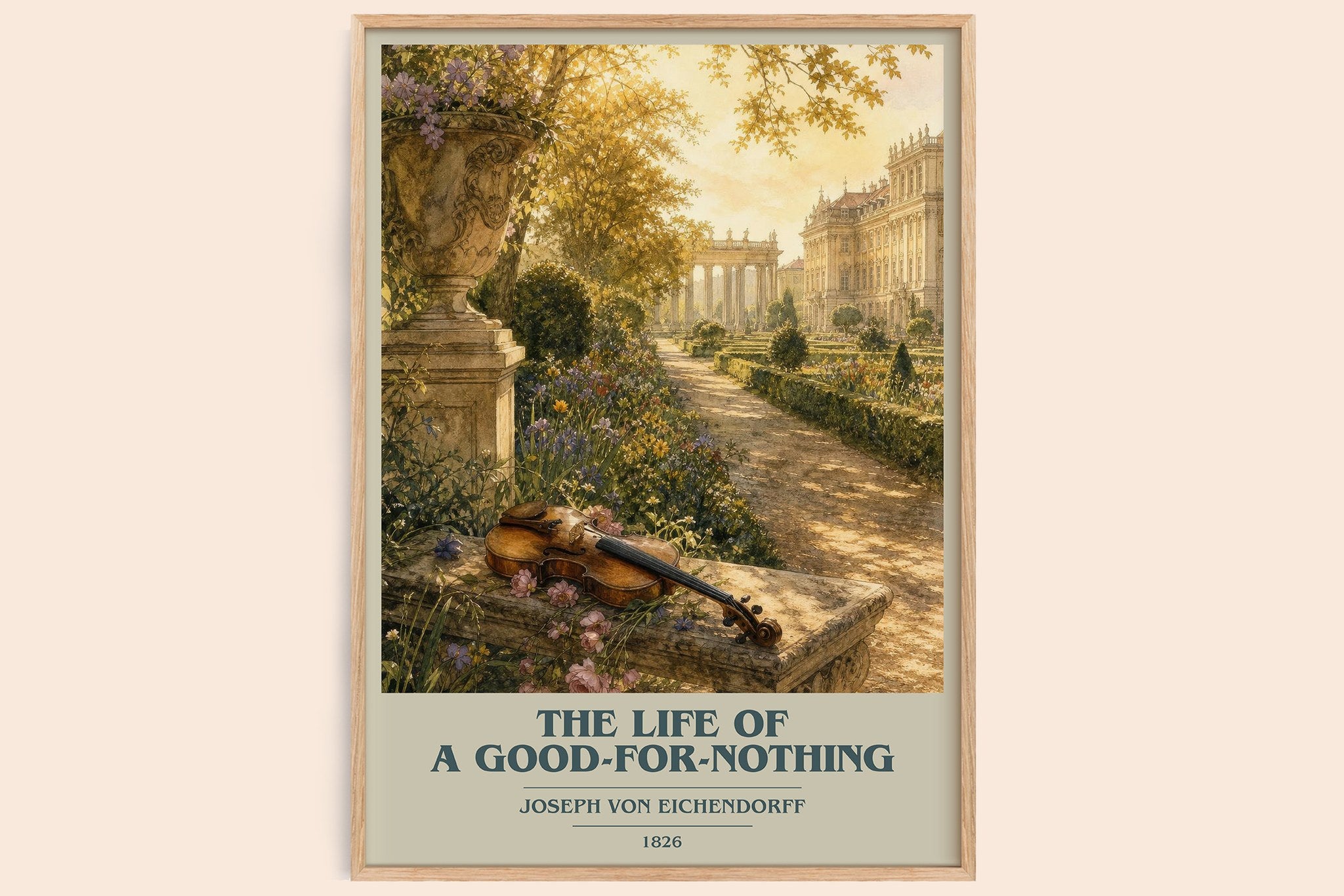 Life of a Good-For-Nothing Book Cover Poster by Joseph von Eichendorff