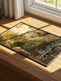 The Life of a Good-For-Nothing watercolour book poster framed on wall – classic literature wall art