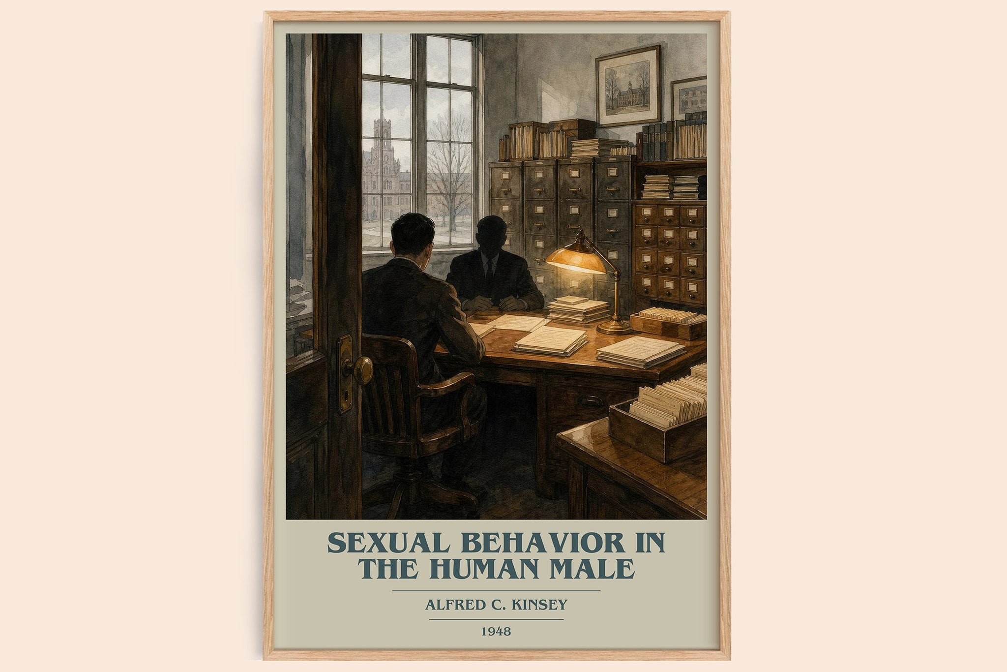 Sexual Behavior in the Human Male Book Cover Poster by A. Kinsey