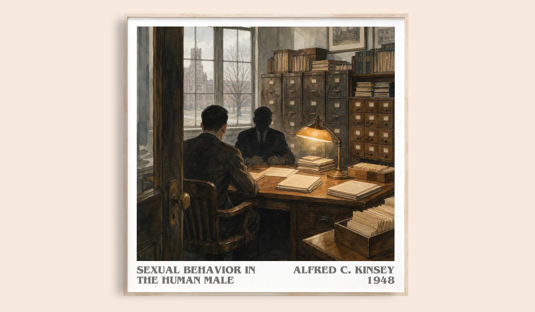 Sexual Behavior in the Human Male Literary Art Print by A. Kinsey