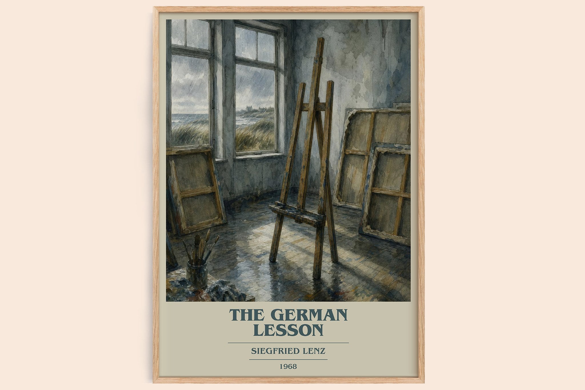 The German Lesson Book Cover Poster by Siegfried Lenz