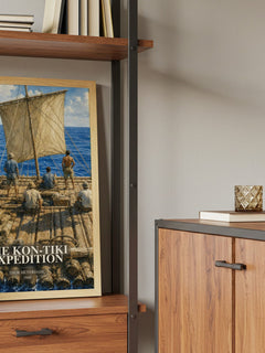 The Kon-Tiki Expedition book watercolour illustration paper finish options – matte satin gloss