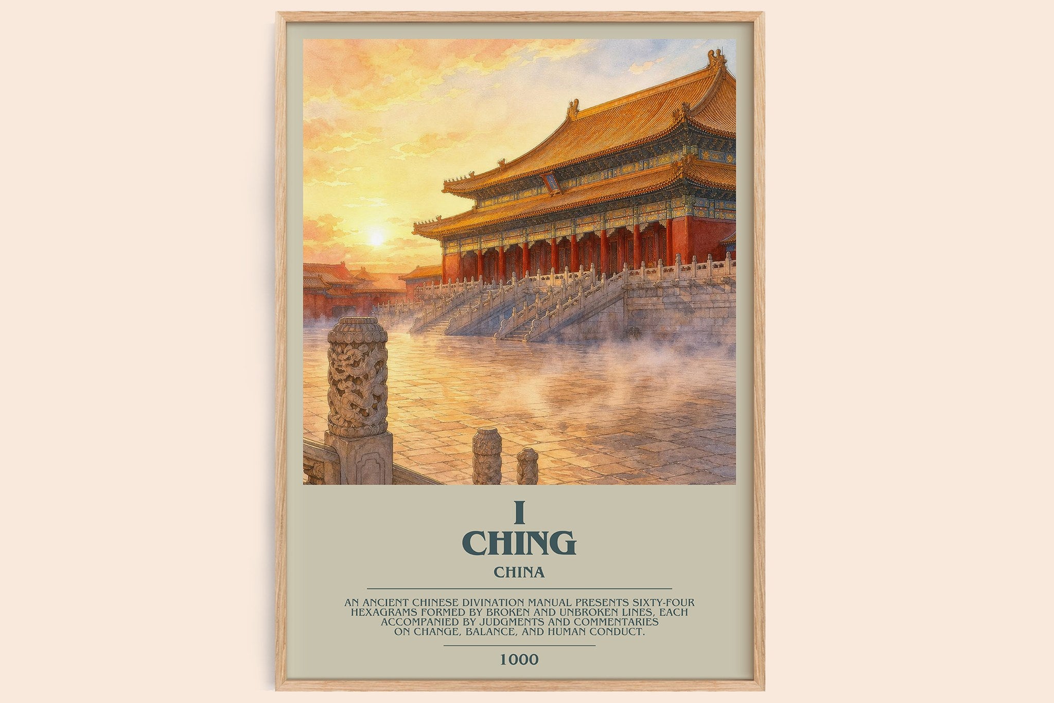 I Ching Bookish Wall Art by China