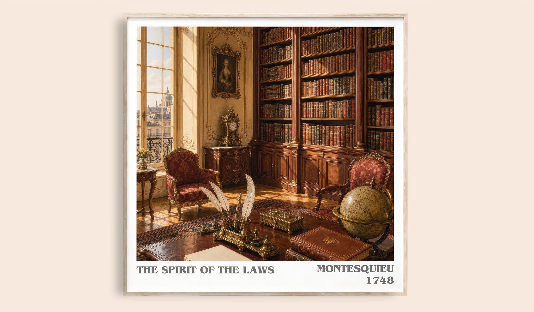 The Spirit Of The Laws Literary Art Print by Montesquieu