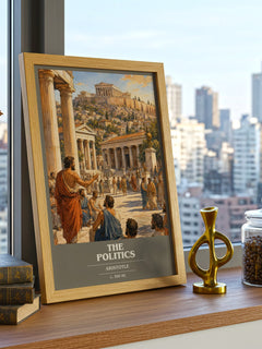 The Politics book cover poster colour and style options – Aristotle book art