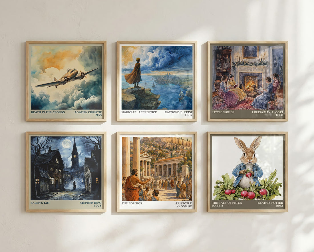 The Politics literary print in frame leaning in hallway – philosophy wall art