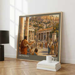 The Politics literary art print colour and style options – Aristotle book art