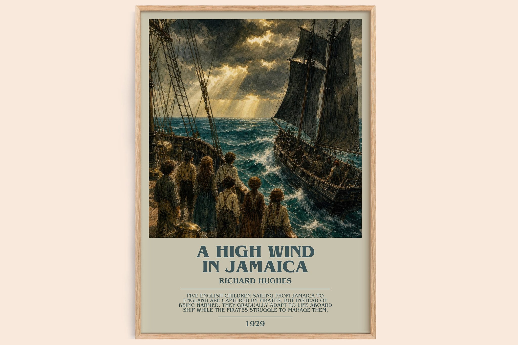 A High Wind in Jamaica Bookish Wall Art by Richard Hughes