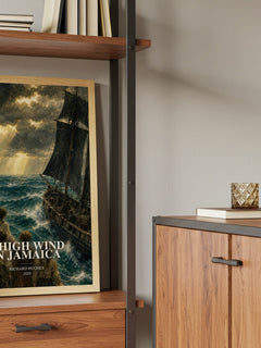 A High Wind in Jamaica book watercolour illustration paper finish options – matte satin gloss