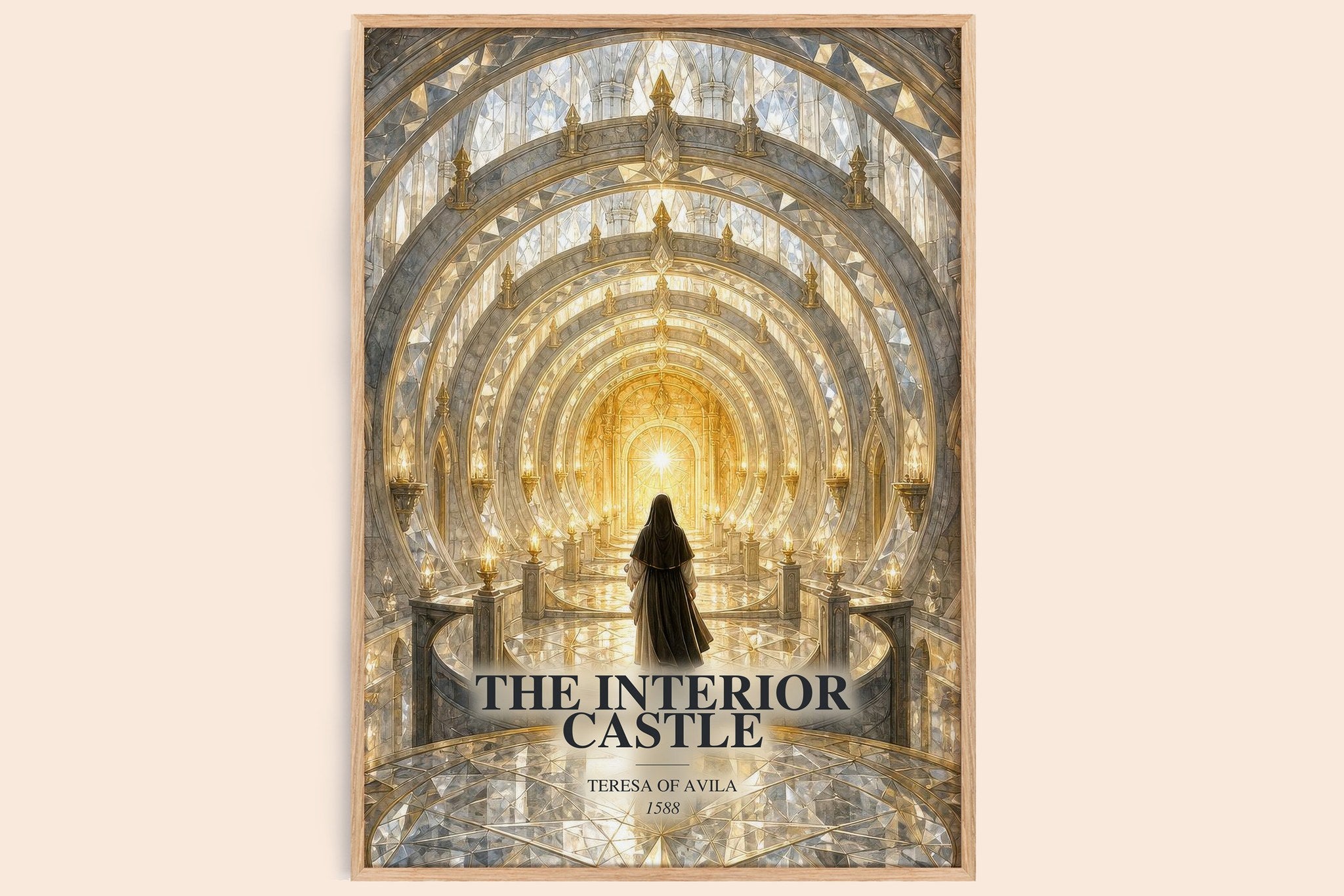 The Interior Castle Book Watercolour Illustration by Teresa of Avila