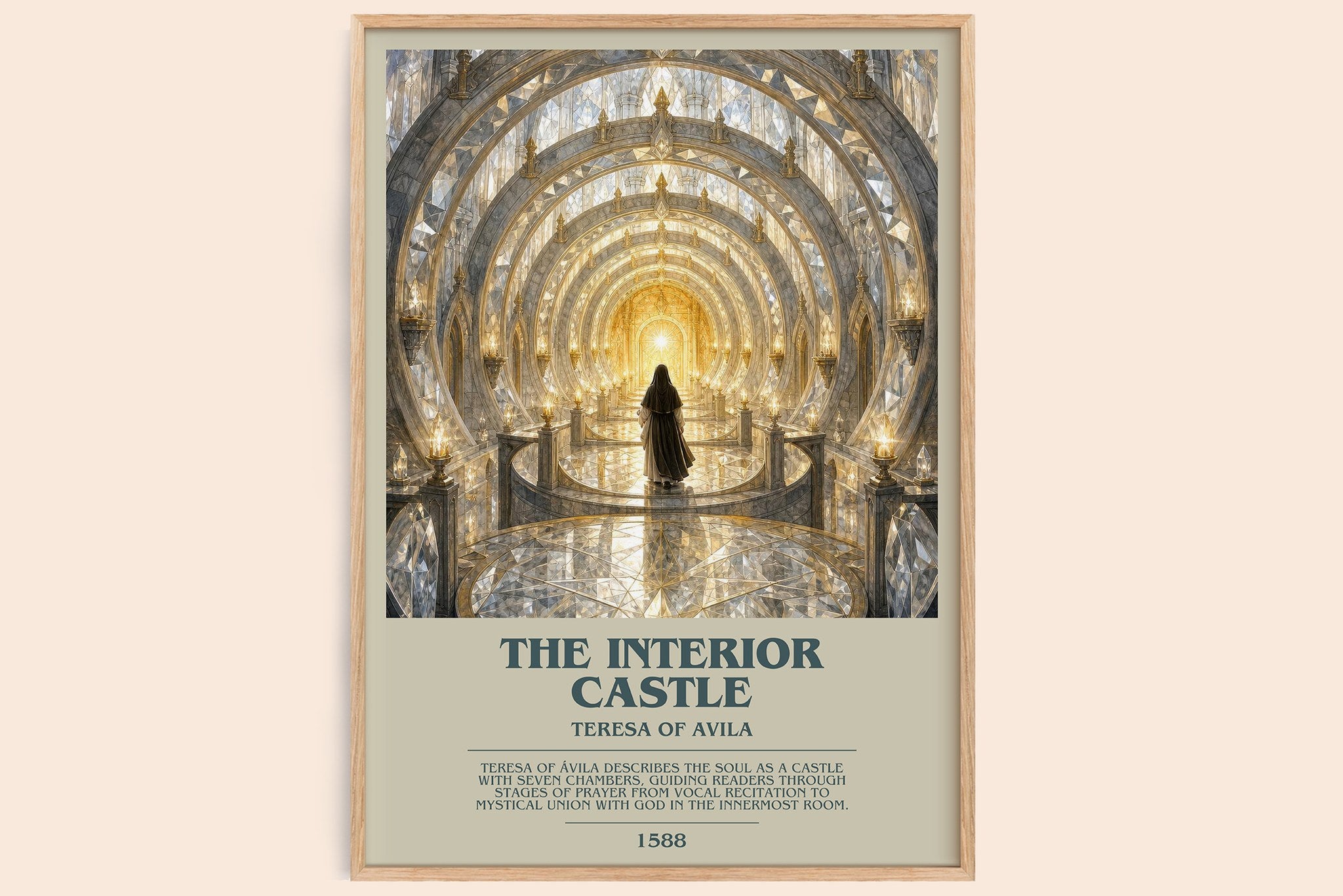 The Interior Castle Bookish Wall Art by Teresa of Avila