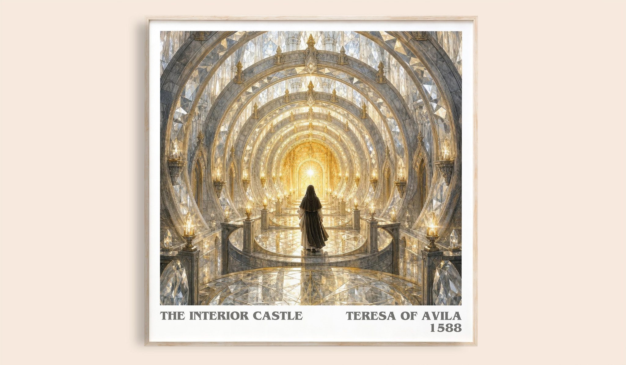 The Interior Castle Literary Art Print by Teresa of Avila