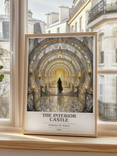 The Interior Castle book cover poster colour and style options – Teresa of Avila book art