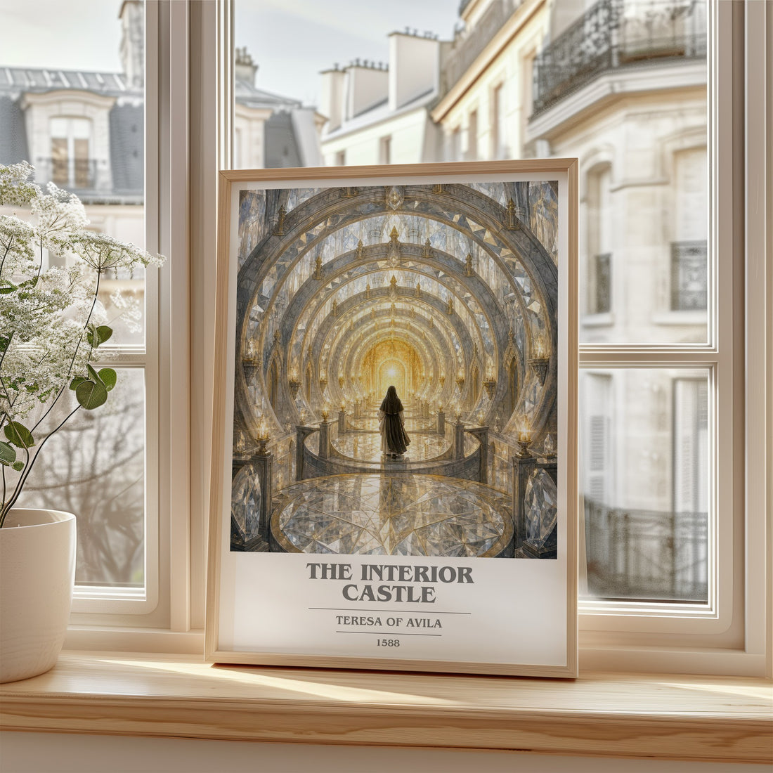 The Interior Castle book cover poster colour and style options – Teresa of Avila book art