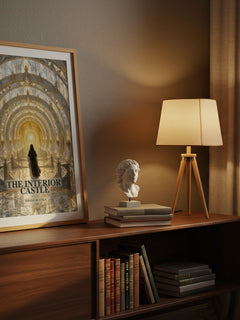 The Interior Castle watercolour print on bookshelf – Teresa of Avila fan gift