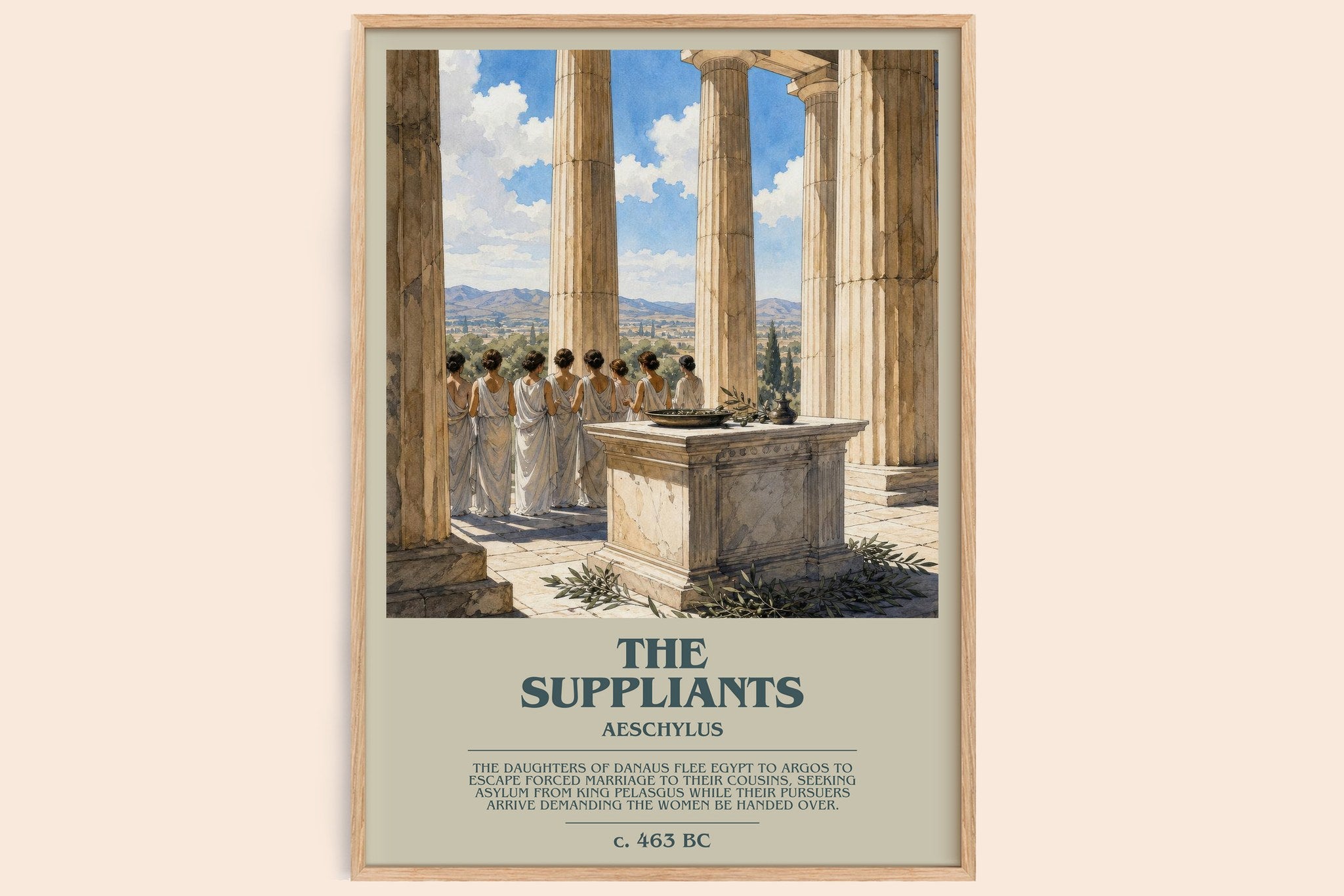 The Suppliants Bookish Wall Art by Aeschylus
