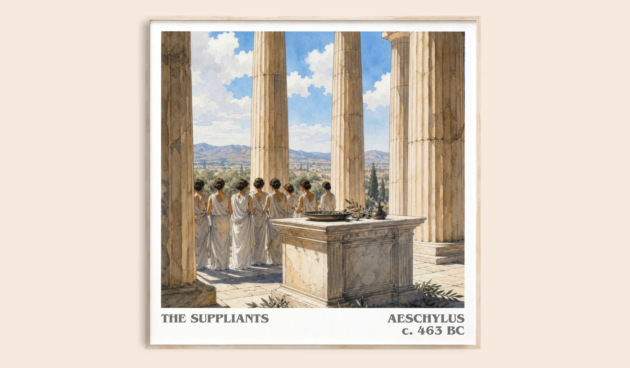 The Suppliants Literary Art Print by Aeschylus