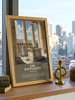 The Suppliants bookish poster colour and style options – Aeschylus book art