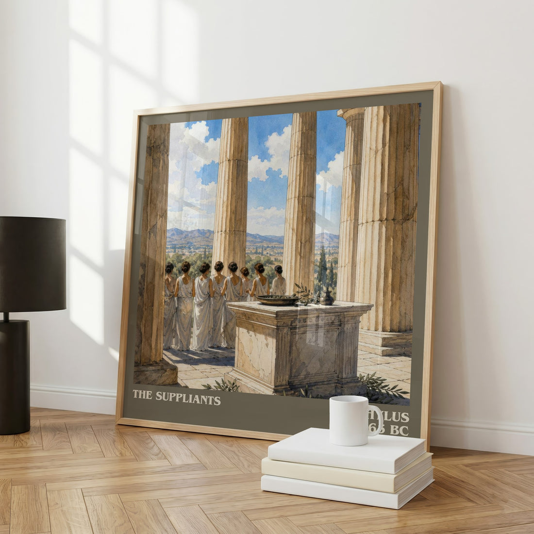 The Suppliants literary art print colour and style options – Aeschylus book art