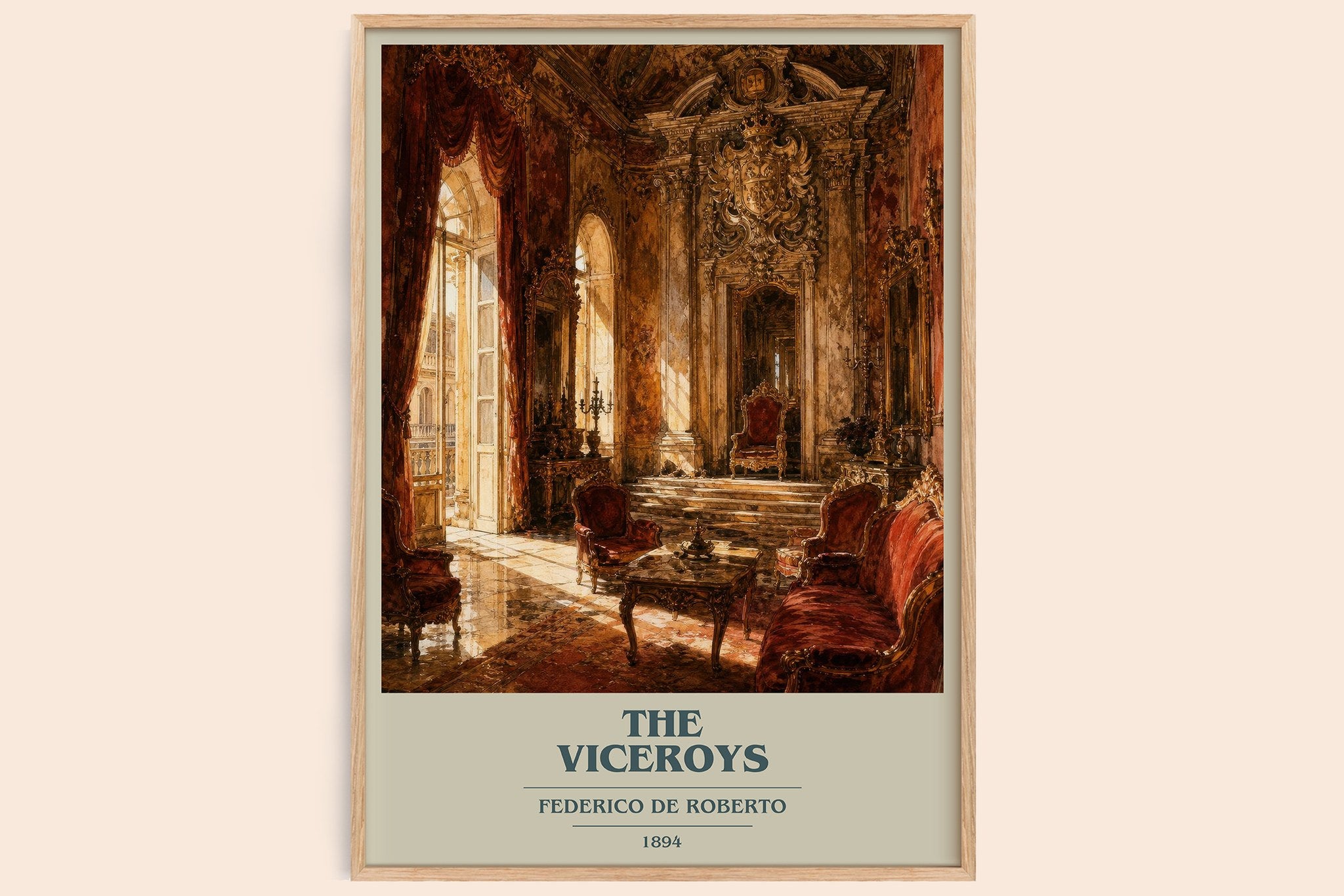 The Viceroys Book Cover Poster by Federico De Roberto