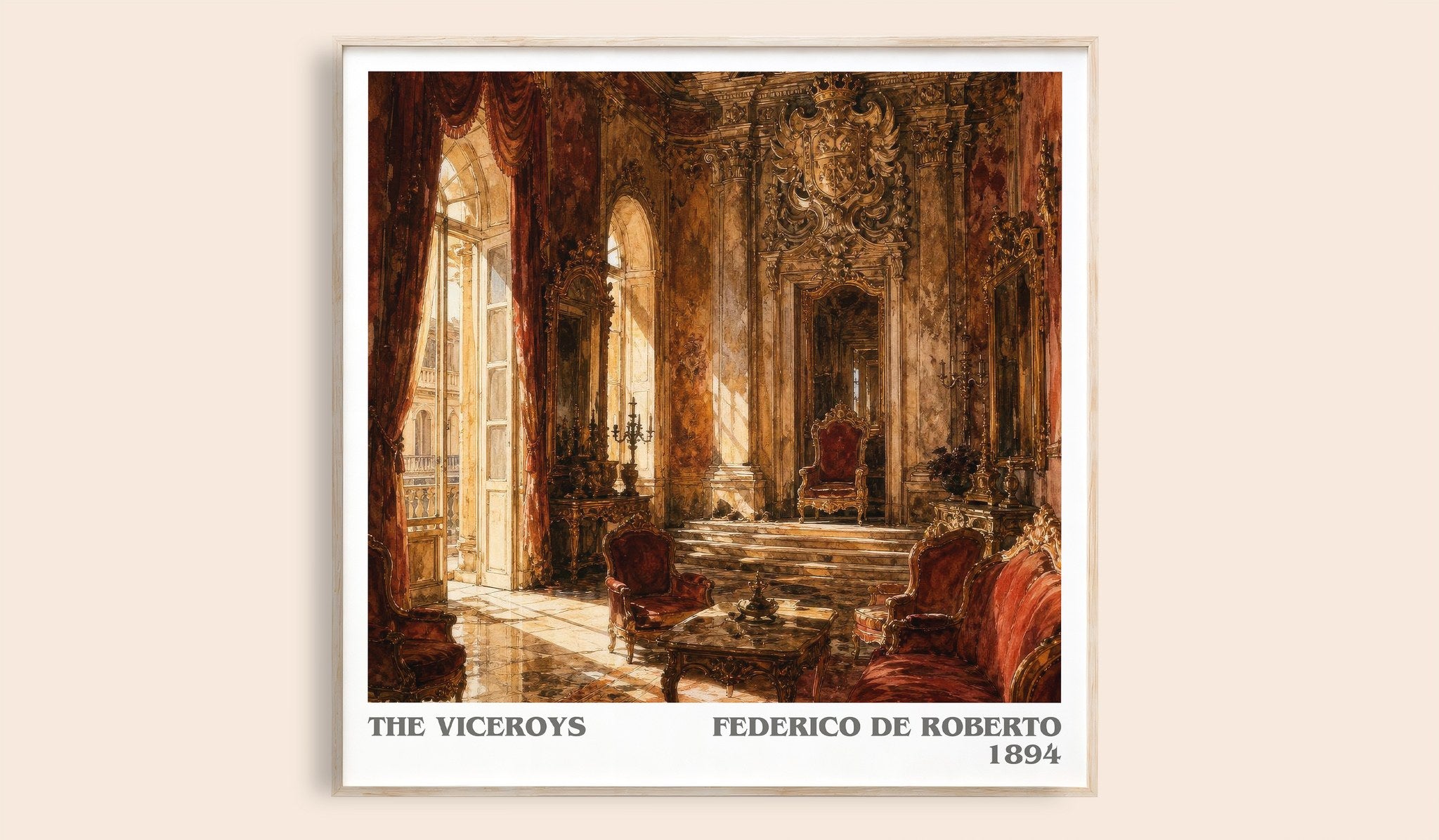 The Viceroys Literary Art Print by Federico De Roberto